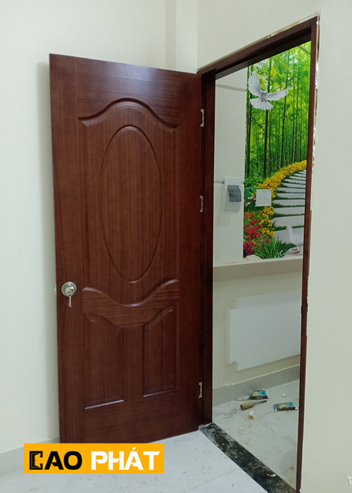 Cửa gỗ công nghiệp HDF veneer 3A-Sapele - Hình ảnh 4