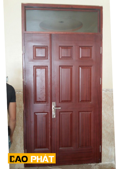 cửa gỗ công nghiệp 2 cánh lệch - Hình ảnh 3