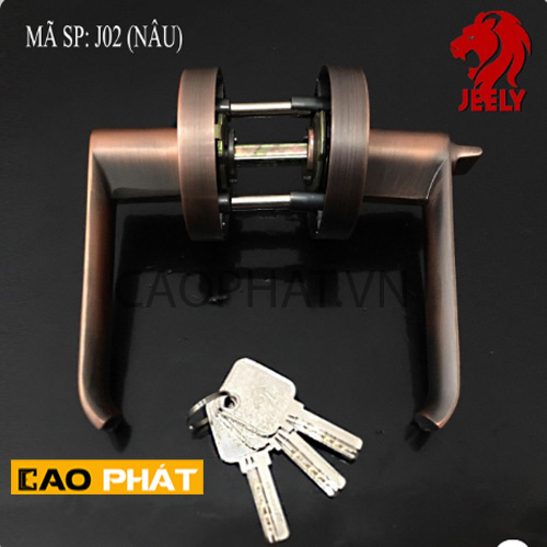 Ổ khóa tròn gạt Jelly J02 Nâu