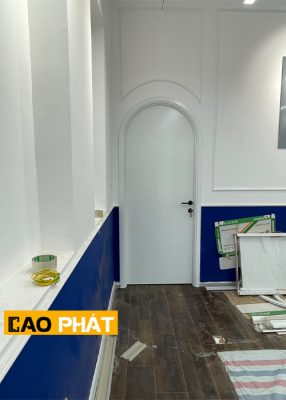 Cửa Vòm màu trắng phù hợp nội thất