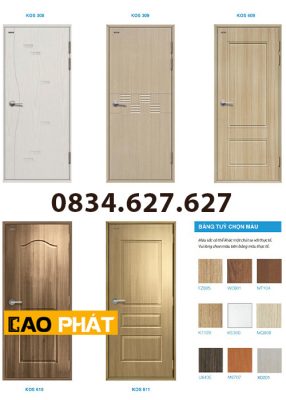 Giá Cửa nhựa Giả gỗ ABS quận 12 mới nhất 2022