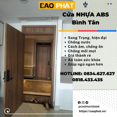 Cửa nhựa ABS Quận Bình tân Chất lượng, Hiện đại Giá Rẻ 2023