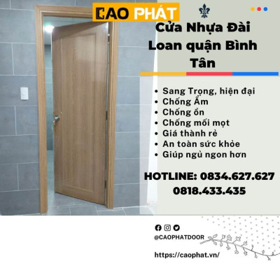 Cửa nhựa Đài Loan quận Bình Tân chất lượng, giá rẻ nhất 2023