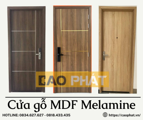 Cửa gỗ phòng ngủ MDF Melamine 