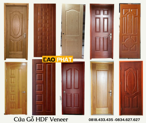 Cửa gỗ phòng ngủ HDF Veneer Đồng Nai