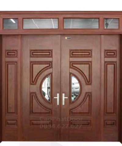 Cửa Thép Vân Gỗ 4 Cánh