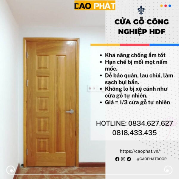 Giá cửa phòng ngủ gỗ công nghiệp